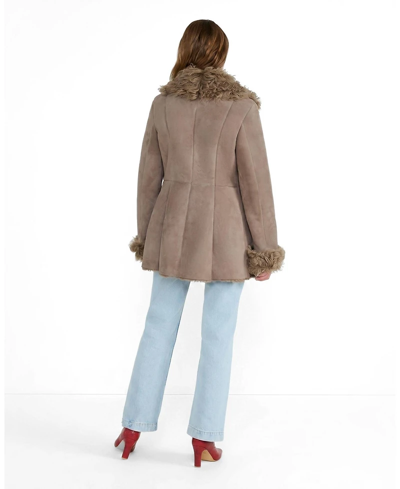 Furniq Uk Women's Aubrey Shearling Coat