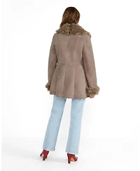 Furniq Uk Women's Aubrey Shearling Coat