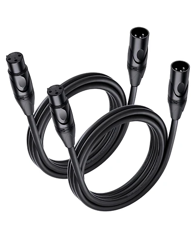 Lofree Balanced 21 Awg Oxygen-Free Copper Xlr Microphone Cables, 2-Pack