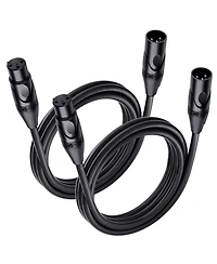 Lofree Balanced 21 Awg Oxygen-Free Copper Xlr Microphone Cables, 2-Pack