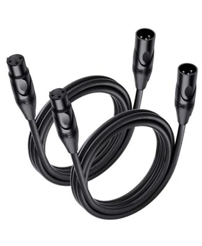 Lofree 2 Pack Xlr Microphone Cables 21 Awg Oxygen Free Copper Balanced Audio Cord