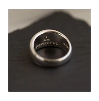 Mantra I Am Powerful Dome Ring