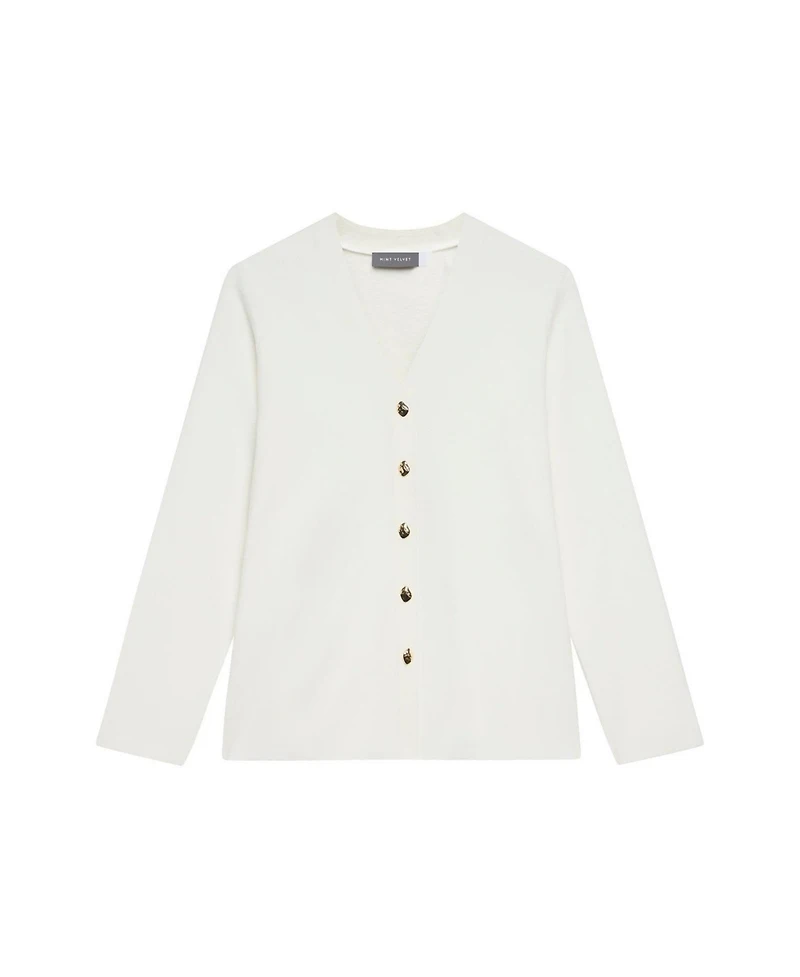 Mint Velvet Women's V Neck Longline Cardigan