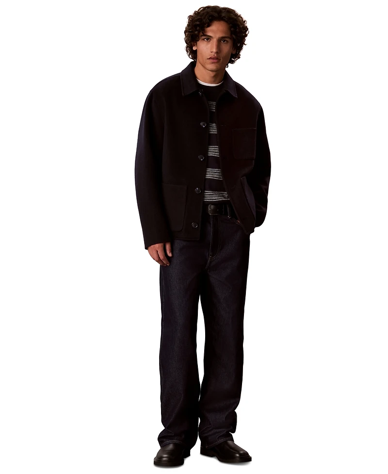 Calvin Klein Men's Space Stripe Crewneck Sweater