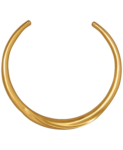 Donna Karan New York Gold-Plated Folded Hard Collar Necklace