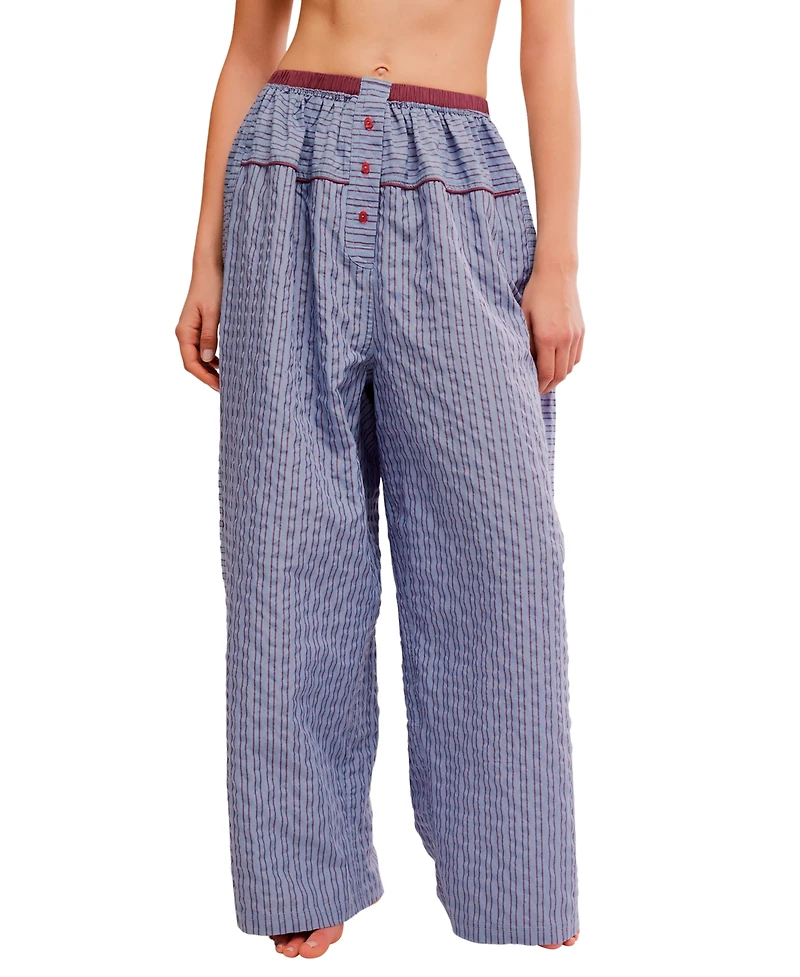 Free People Women's Cross My Heart Lounge Seersucker Pants