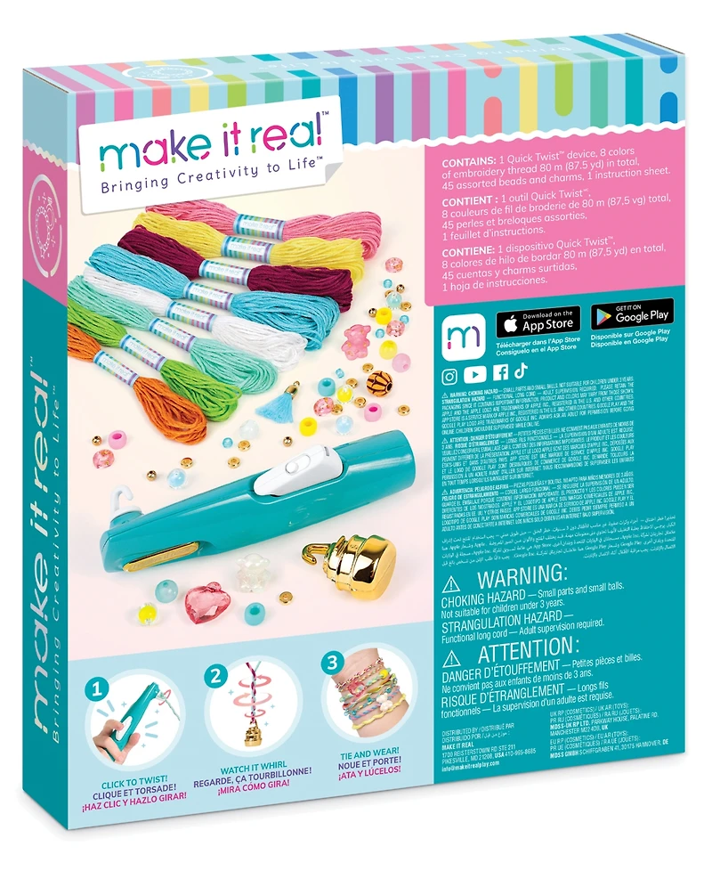 Make It Real Quick Twist Bracelet Maker, Ages 8+