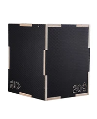 Vevor // Inch 3 in 1 Plyometric Jump Box Fitness Exercise Plyo Box Wooden