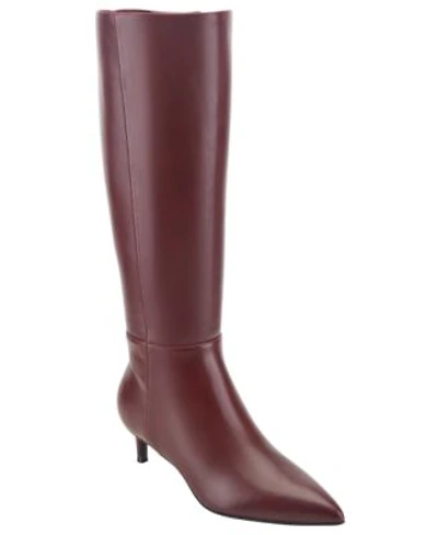 Bandolino Womens Sloan Tall Kitten Heel Dress Boots Regular Wide Calf