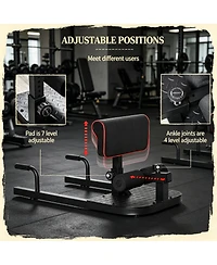 Sevorley 3-in-1 Squat Assist Trainer with Sit-Up Bar and Push-Up Support, Adjustable Height, 265 lb Capacity
