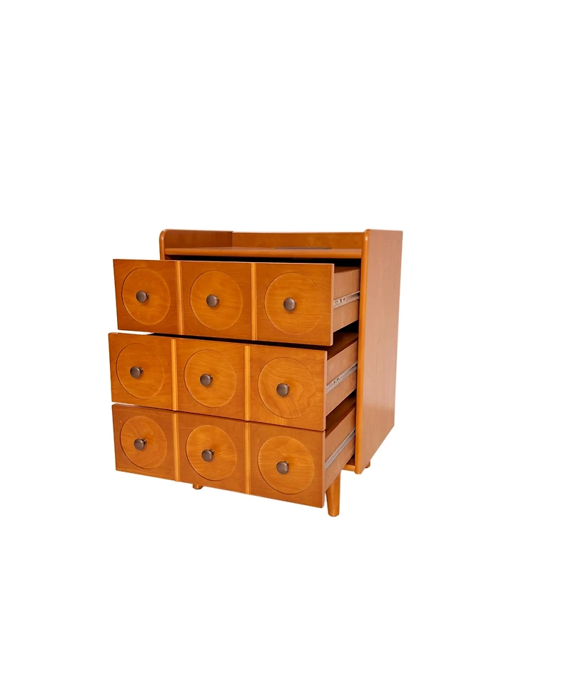 Streamdale Furniture 3-Drawer End Table with Charging Station and Usb Ports