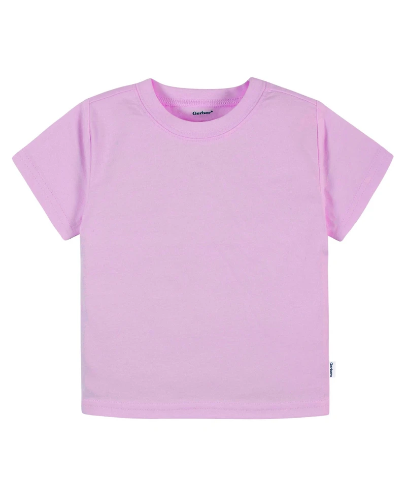 Gerber Toddler Boys' 2T- 5T 5-Pack Short Sleeve T-Shirts