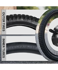 Yescom 20" x 2.4" Heavy-Duty Mountain Tread Tires and Tubes, 3-Piece Set, Ages 14+