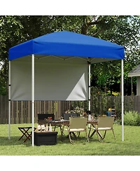 Gouun 6 x 4 feet Pop-Up Canopy Tent with Half Sidewall and Carry Bag