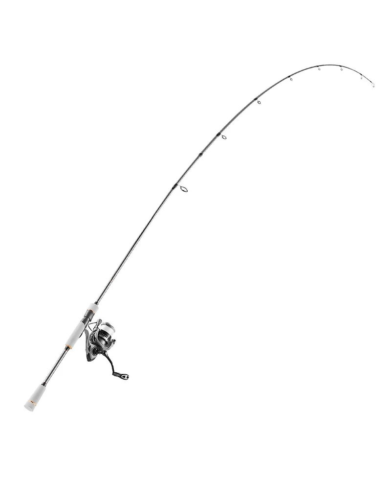 Hongge Two-Piece IM6 Spinning Rod and Reel Combo 6.5 ft with Eva Handle and Reversible Left or Right Crank