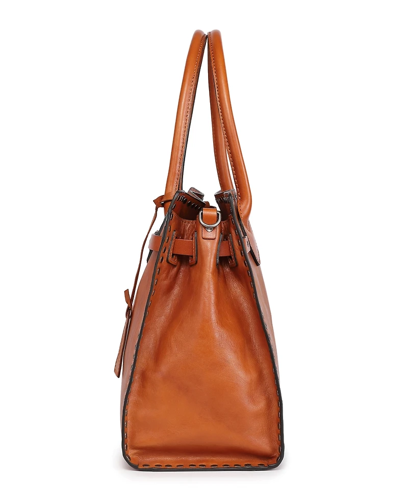 Old Trend Westland Leather Satchel Bag