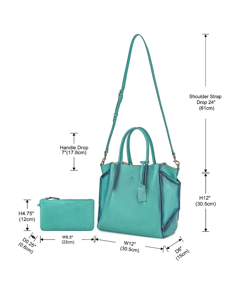 Old Trend Women's Genuine Leather Sprout Land Tote Bag