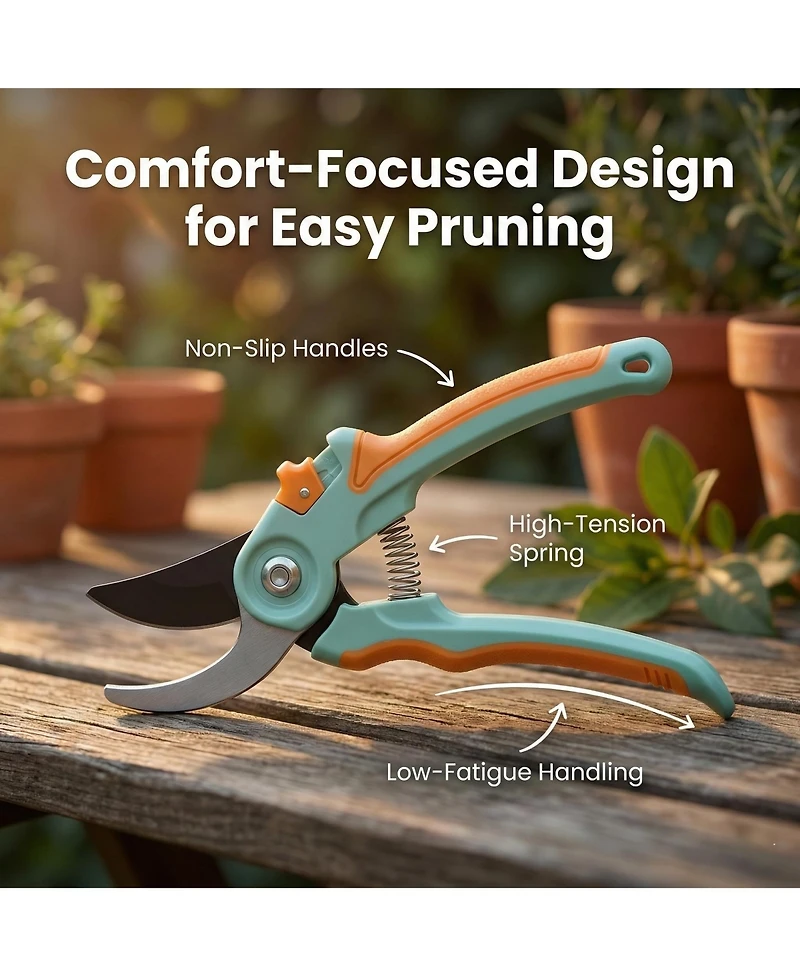 Xdovet SK5 Steel Non-Stick Coated Garden Pruning Shears