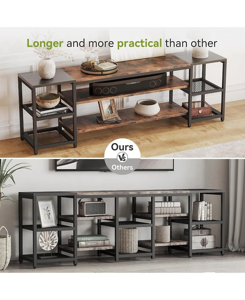 Tribesigns 78" Tv Stand for TVs up to 85", Farmhouse