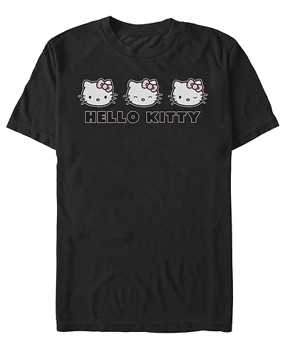 Fifth Sun Men's Hello Kitty Expressions Graphic T-Shirt