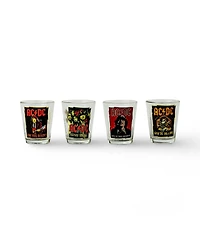 Icup, Inc. Ac/Dc Icons 4-Piece 1.5oz Shot Glass Set