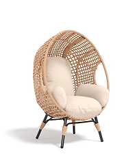 Streamdale Furniture Elegant Arc Back Hanging Egg Chair with 8-Inch Cushion