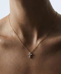 The M Jewelers Cubic Zirconia Cross Pendant