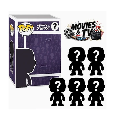 Funko Pop! Movies and Tv Blind Box 5-Piece Figure Set, Ages 4+