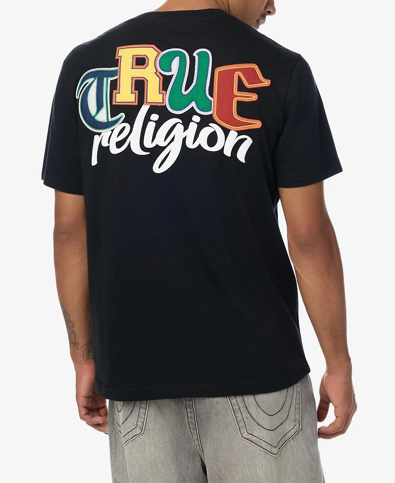 True Religion Men's Collegiate Applique Regular-Fit T-Shirt