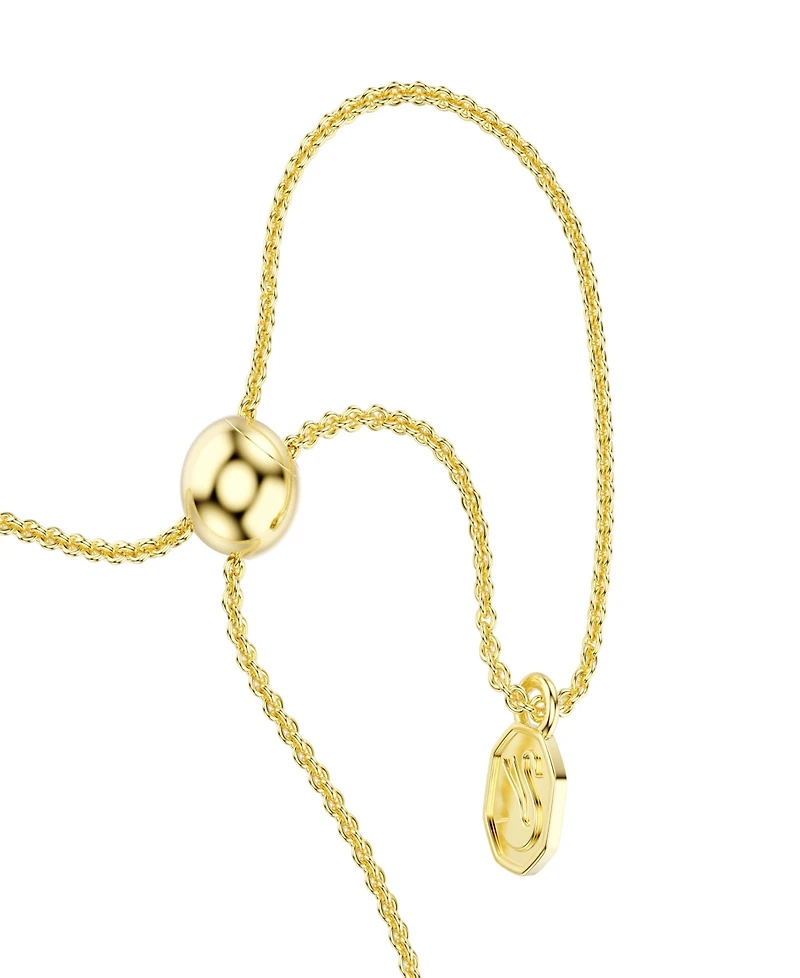 Swarovski Gold-Tone Plated White Crystal Bracelet