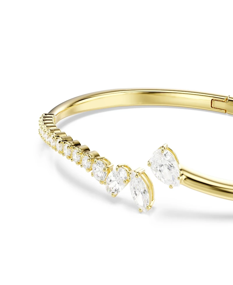 Swarovski Gold-Tone Plated White Crystal Bracelet