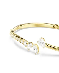 Swarovski Gold-Tone Plated White Crystal Bracelet