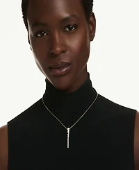 Swarovski Gold-Tone Plated White Crystal Necklace
