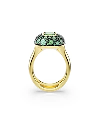 Swarovski Gold-Tone Plated Green Crystal Ring