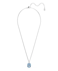 Swarovski Gold-Tone Plated Blue Crystal Necklace