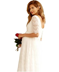 Tiffany Rose Maternity Verona Lace Empire-Waist Gown