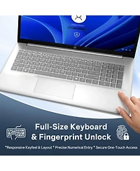 Hp Essential 17.3" Hd+ Touchscreen Laptop, Intel Core 5 120U, Intel Graphics, 32GB Ram, 2TB Ssd, Wi-Fi 6, Win11 Home, Silver