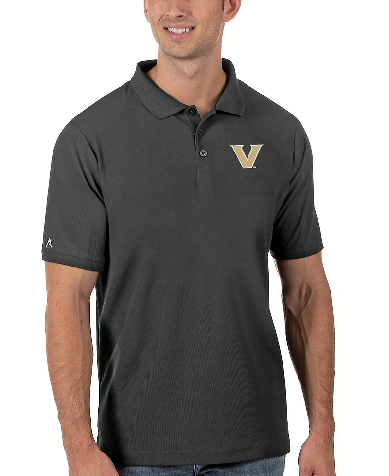 Antigua Men's Steel Vanderbilt Commodores Legacy Pique Polo Shirt