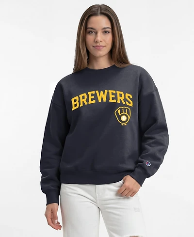 Champion Women's Milwaukee Brewers All-Star Crewneck Pullover Sweatshirt