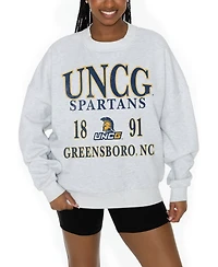 Gameday Couture Women's Unc Greensboro Spartans Fleece Graphic Oversized Pullover Sweatshirt