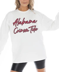 Gameday Couture Women's White Alabama Crimson Tide Midweight Oversized Long sleeves T-Shirt