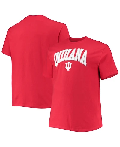 Champion Men's Crimson Indiana Hoosiers Big Tall Arch Over Wordmark T-Shirt