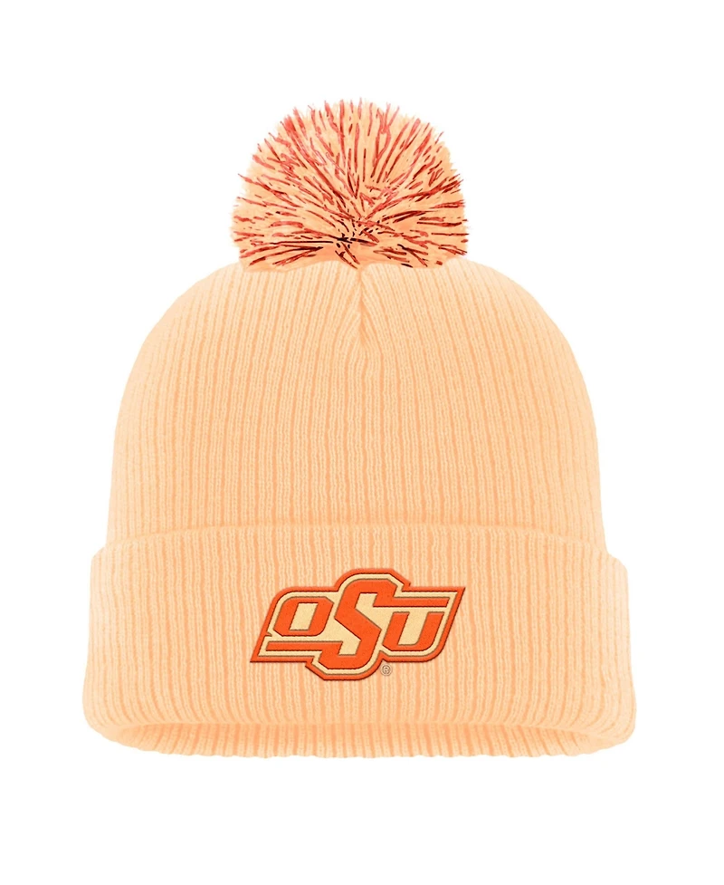 Nike Men's Orange Oklahoma State Cowboys Tonal Peak Cuffed Pom with Knit Hat