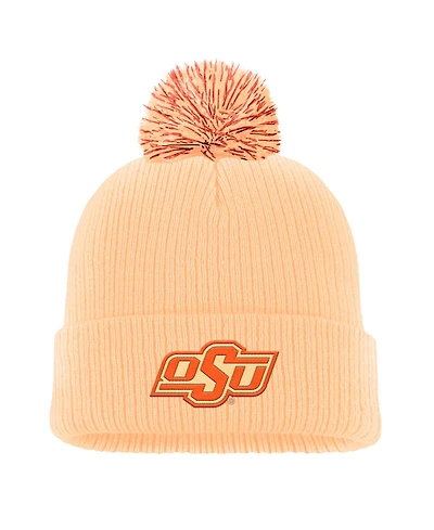Nike Men's Orange Oklahoma State Cowboys Tonal Peak Cuffed Pom with Knit Hat