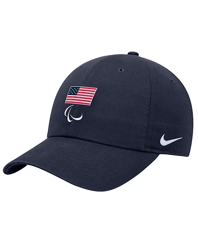 Nike Big Boys and Girls Navy U.s. Paralympics Crest Logo Club Adjustable Hat