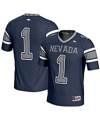 Gameday Greats Men's 1 Navy Nevada Wolf Pack Endzone Football Jersey
