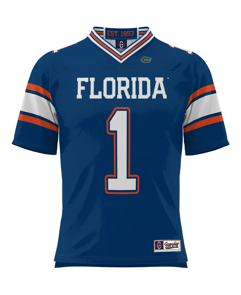Gameday Greats Men's 1 Royal Florida Gators Football Jersey