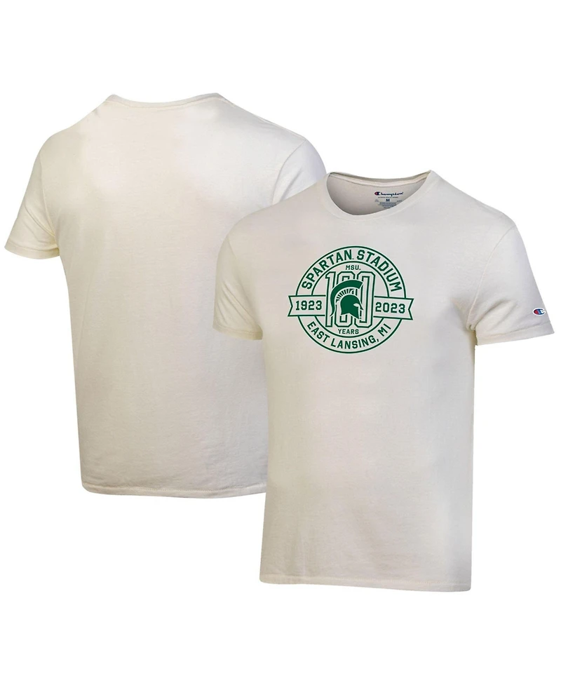 Champion Men's White Michigan State Spartans 100th Anniversary Spartan Stadium T-Shirt