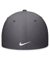 Nike Men's Gray Miami Marlins Swoosh Performance Flex Hat