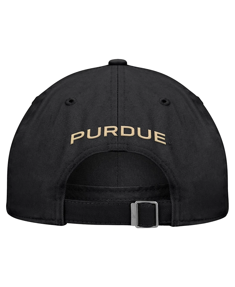 Nike Men's Black Purdue Boilermakers 2026 Sideline Club Adjustable Hat